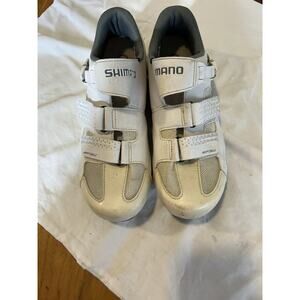 Shimano SH-RP300-WW White Spin Shoes SPD clips, Women 9.5